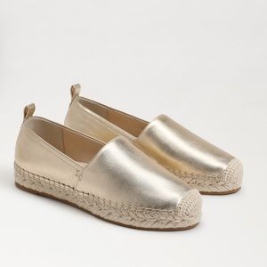 Sam Edelman Metallic Gold Espadrilles